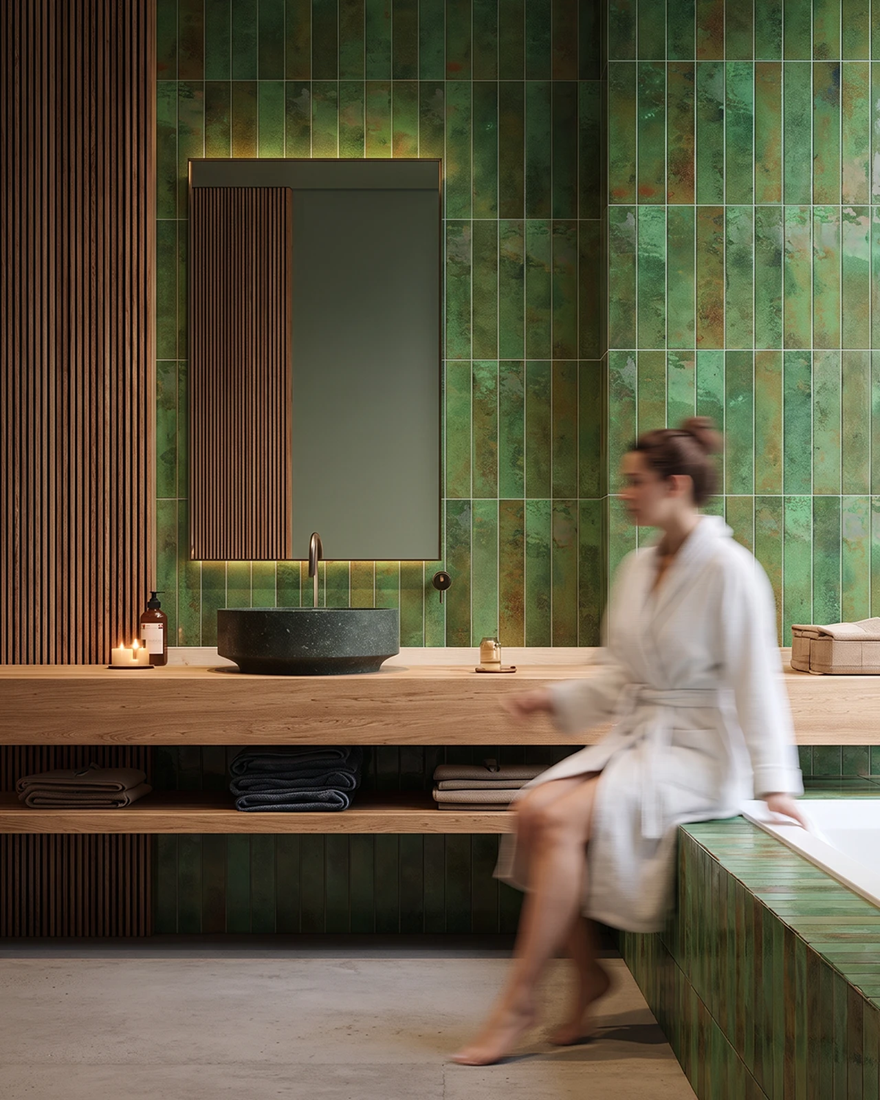 Bali Green Bathroom lifestyle
