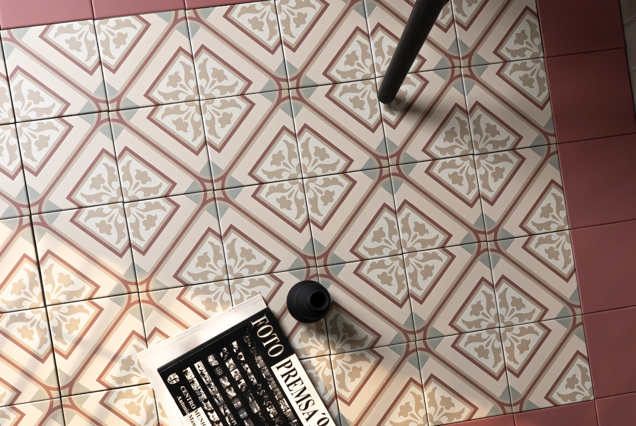 Highbury Burgundy Matt 147x147 » Tile Warehouse