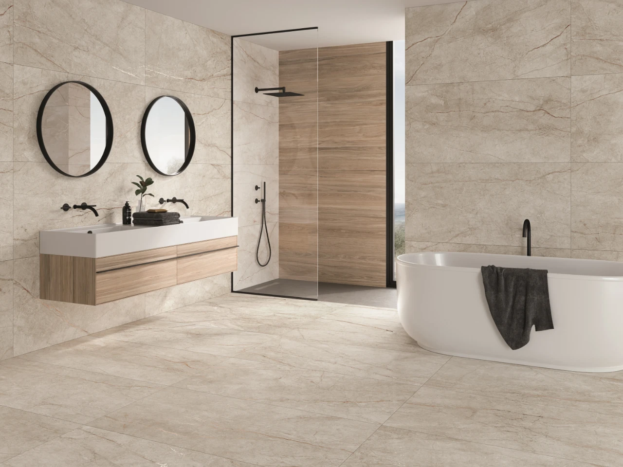 RAINFOREST WHITE MATT 600X1200 1 lifestyle