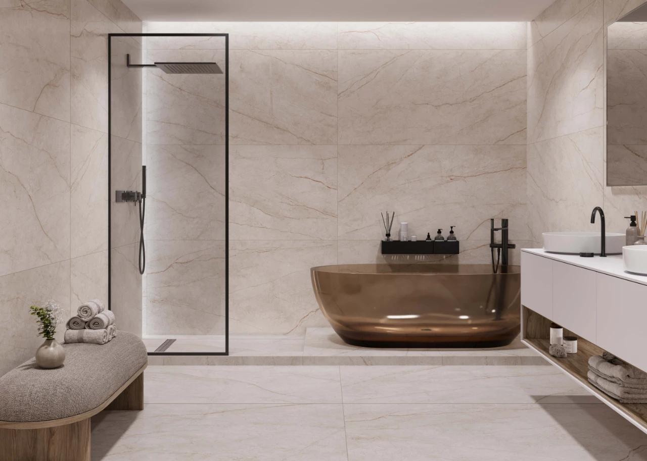 RAINFOREST WHITE MATT 750X1500 lifestyle