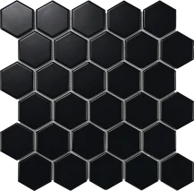 Essence 51x59 Hexagon Black Matt 282x271