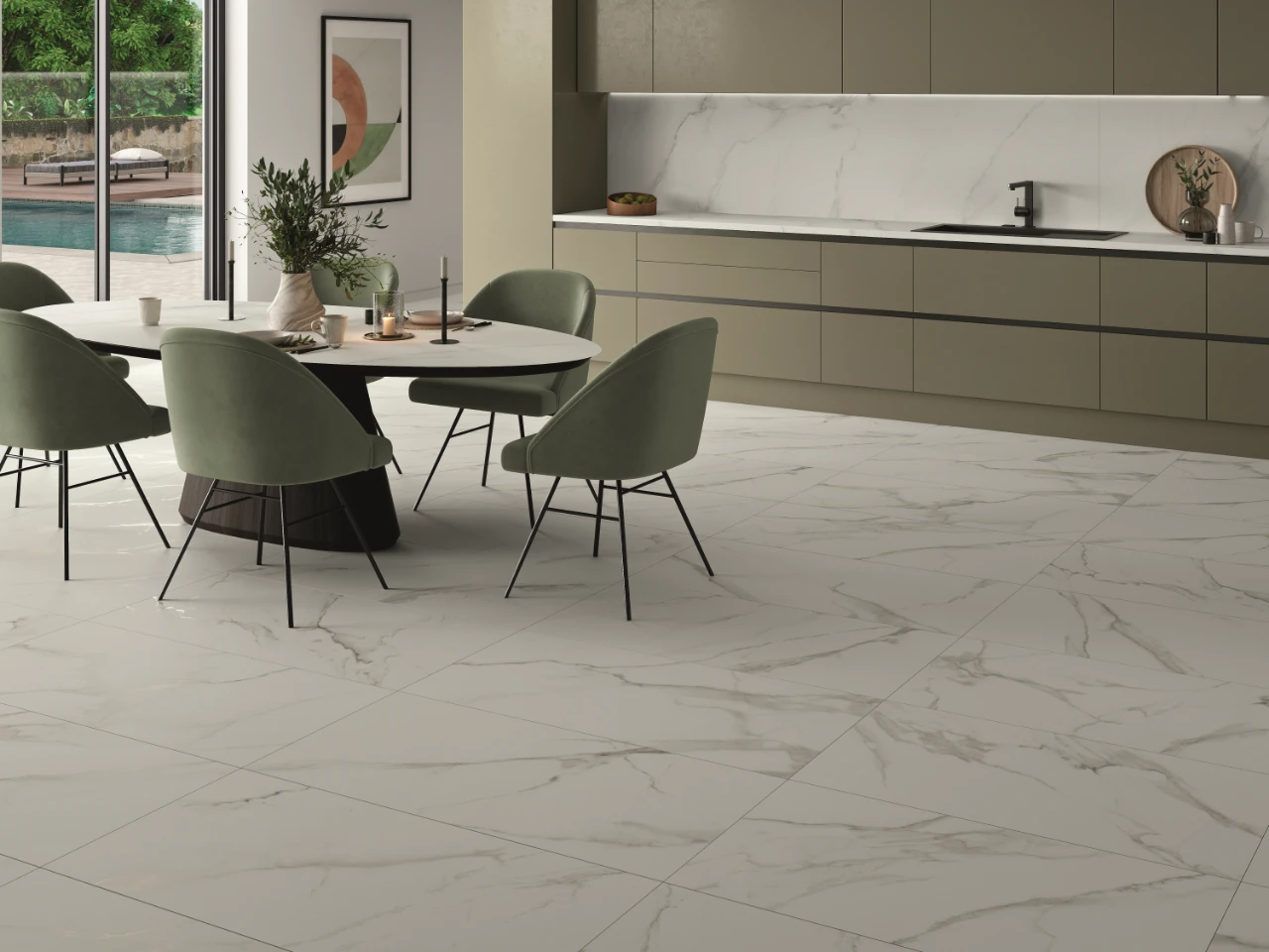 LUMIERE WHITE MATT 600X1200 lifestyle