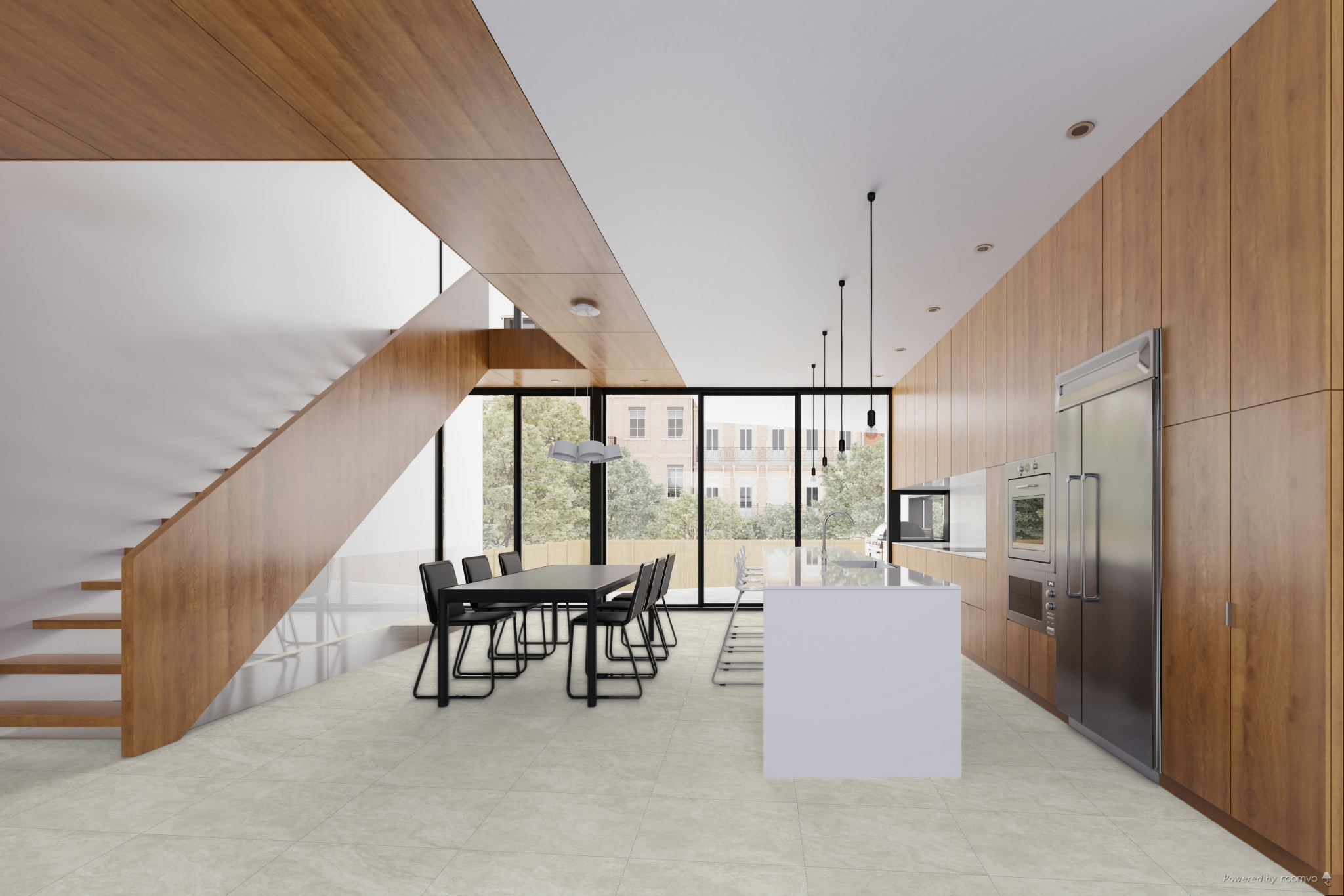 Tivoli Cross Cut Noce Matt 600x600 lifestyle1