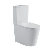 Unika Parma 2 Pc White Toilet Gloss