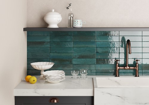 How To Choose The Perfect Splashback, Blue Subway Tiles Kitchen Splashback