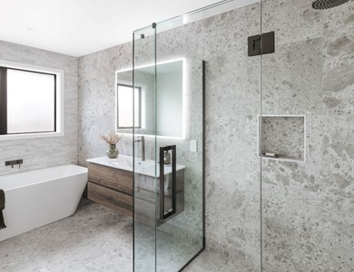 A Simple Water-proofing Solution in Bathroom Design